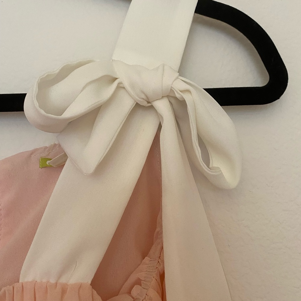 Gianna Bini Cute Pleated Pink Blouse - Picture 2 of 4